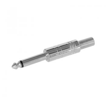 Klinkenstecker 6,3 mm Mono, Metall
